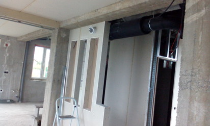 Sistem de ventilatie cu recuperare de caldura - detaliu montaj DUPLEX EASY Casa familiala din Judetul