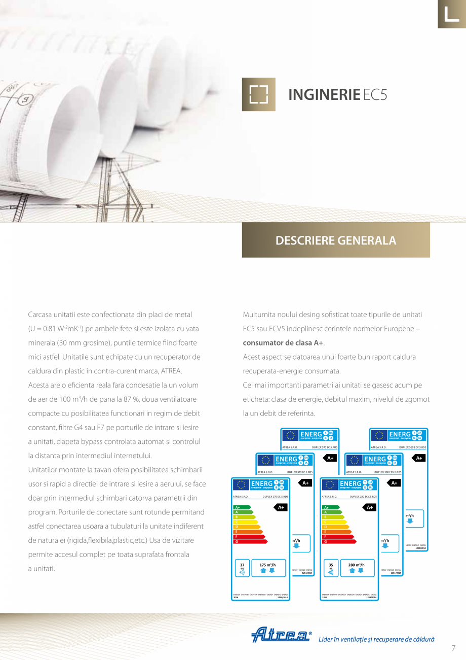 Pagina 7-Unitati de ventilatie compacte ATREA DUPLEX EC5 Catalog, brosura Romana ouă tipuri de sistem de...