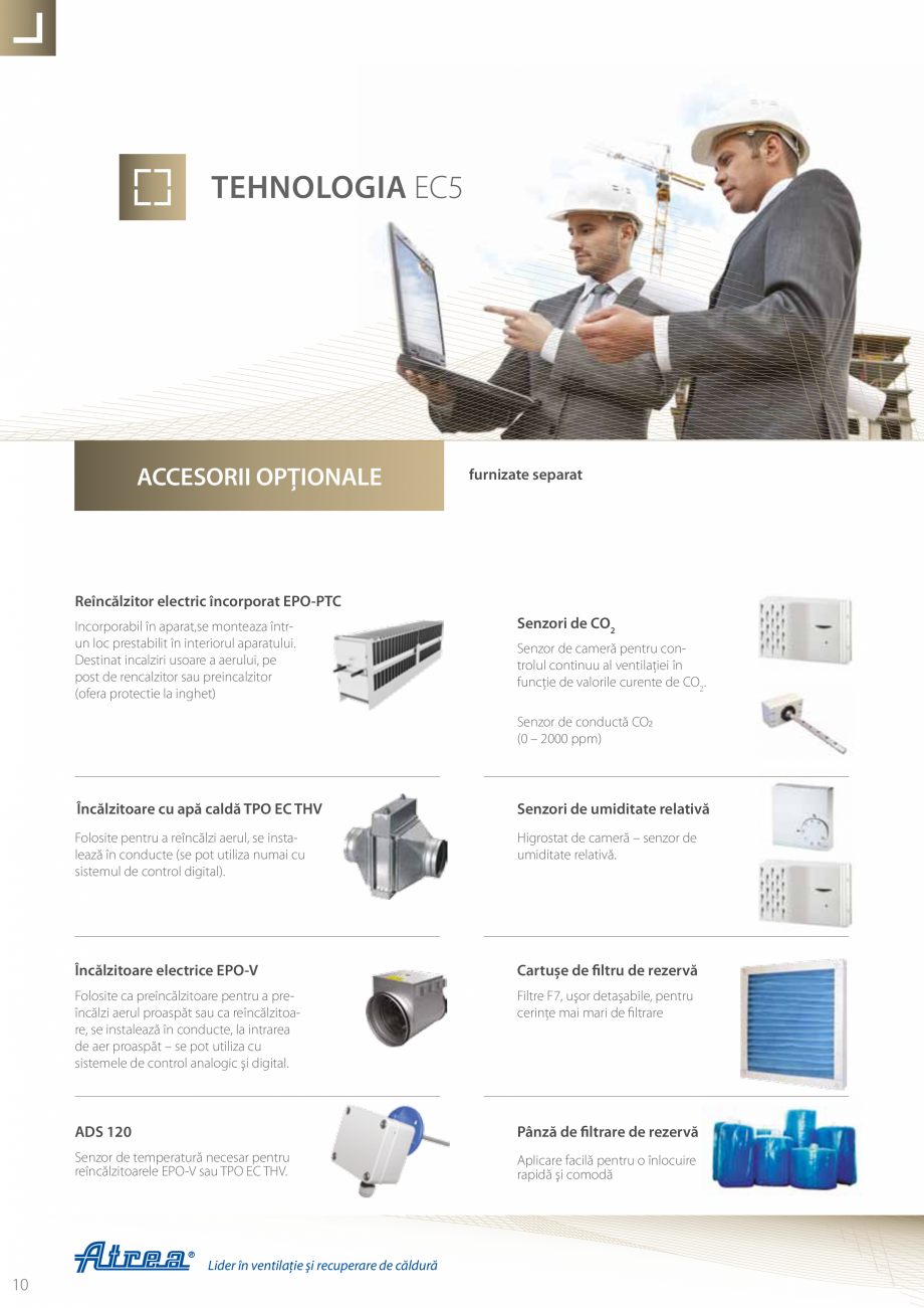 Pagina 10-Unitati de ventilatie compacte ATREA DUPLEX EC5 Catalog, brosura Romana u selectarea aparatelor din ...