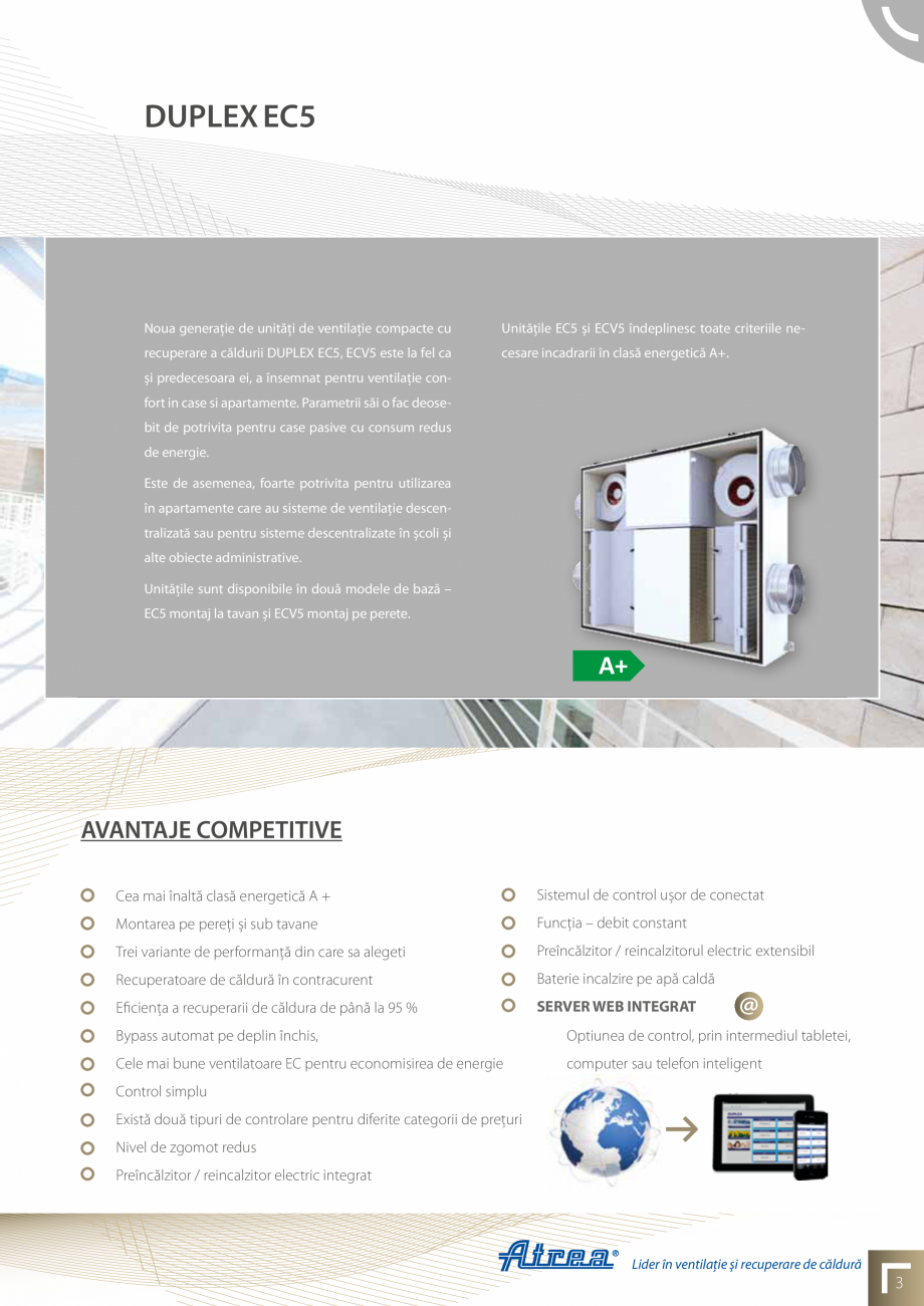 Pagina 3-Unitati de ventilatie compacte ATREA DUPLEX EC5 Catalog, brosura Romana ie confort in case si...