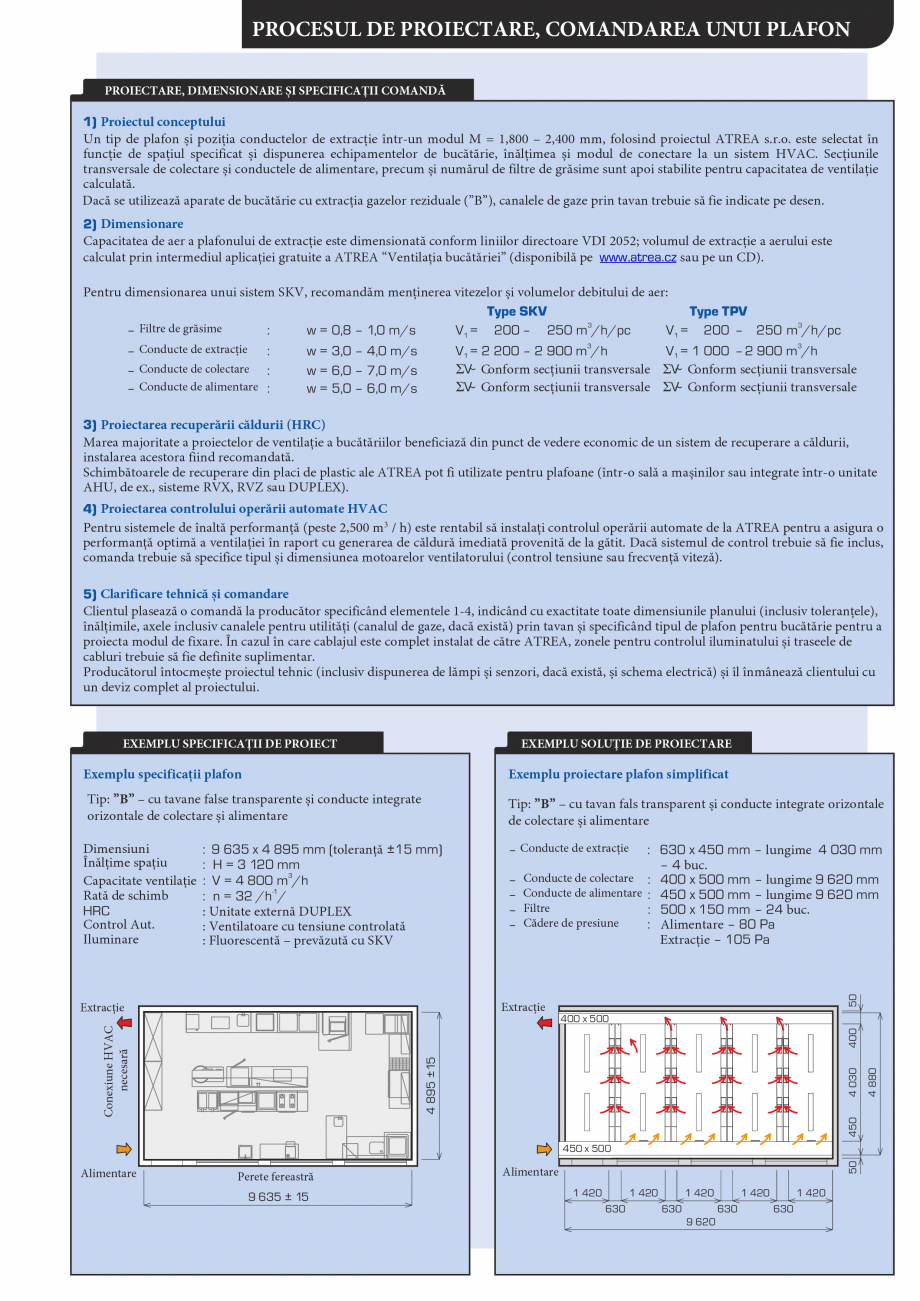 Pagina 7-Plafoane de ventilatie si extractie pentru bucatarii industriale ATREA Catalog, brosura Romana ul...