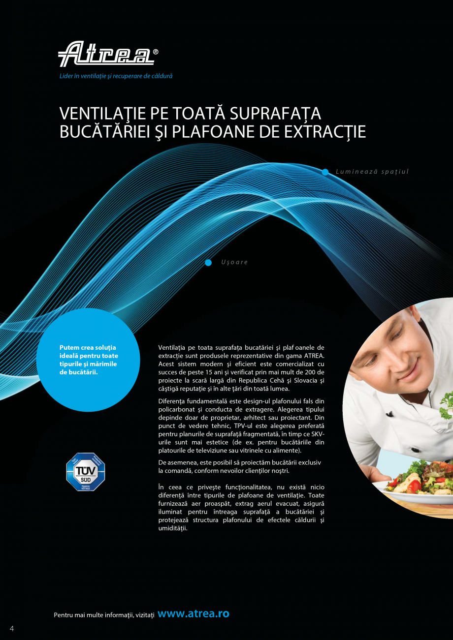 Pagina 4-Ventilatie moderna pentru bucatarii profesionale  ATREA Diner-T, Variant, Grande, Modis 2, Kubus...