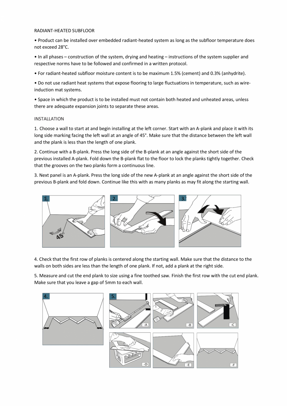 Pagina 2-Instructiuni instalare parchet SPC HERRINGBONE NOMAD FLO Instructiuni montaj, utilizare Engleza h...