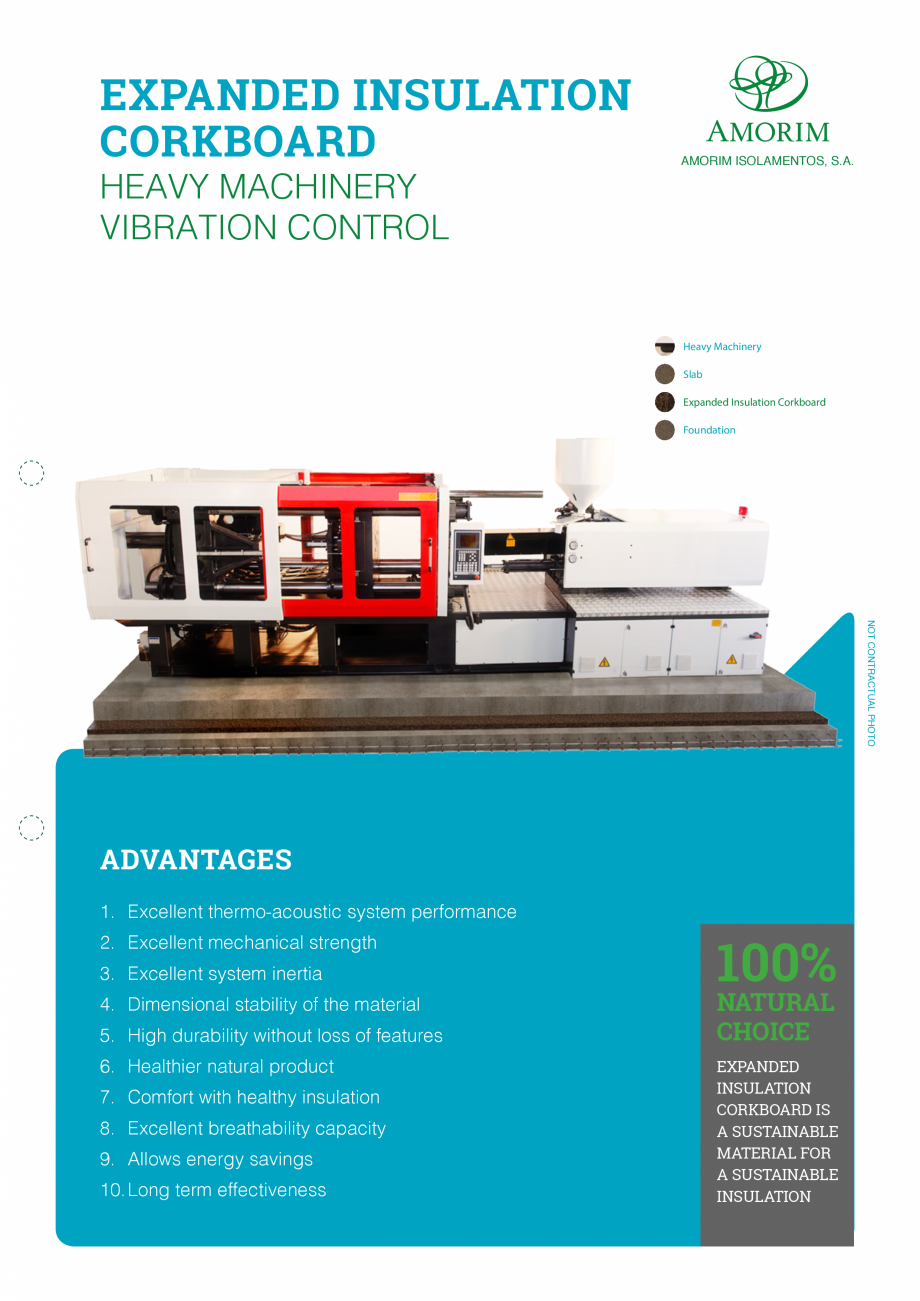Pagina 1-Placi din pluta expandata - Control vibratii AMORIM Fisa tehnica Engleza EXPANDED INSULATION...