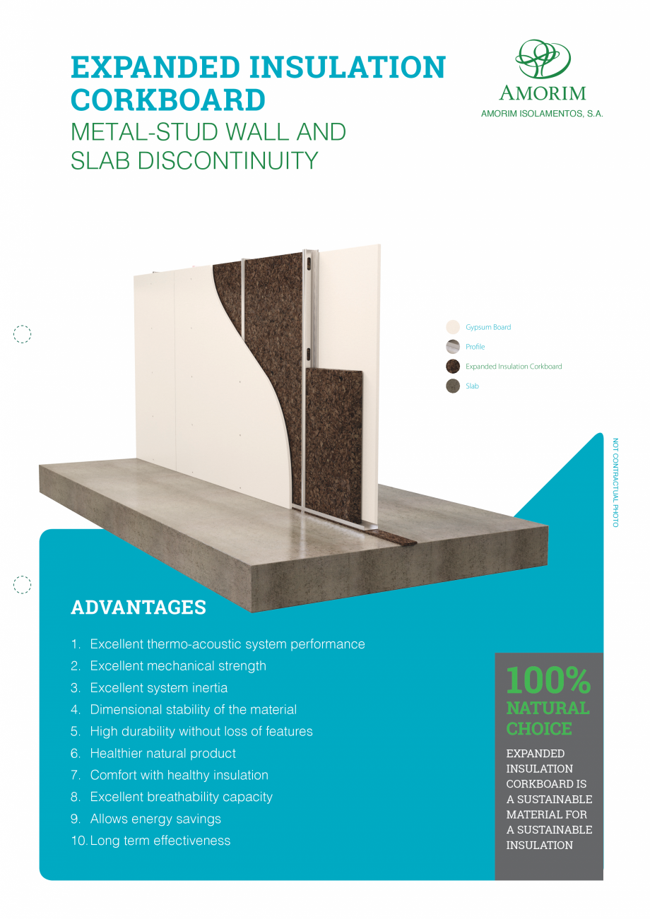 Pagina 1-Placi din pluta expandata - Partitie rigips AMORIM Fisa tehnica Engleza EXPANDED INSULATION...