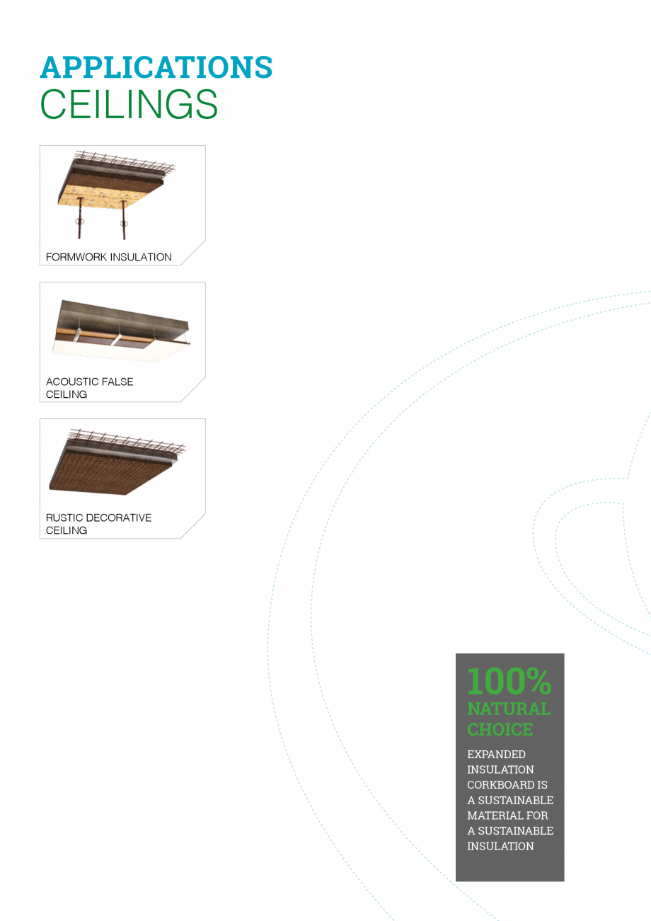 Pagina 6-Aplicatiile placilor din pluta expandata AMORIM Catalog, brosura Engleza 