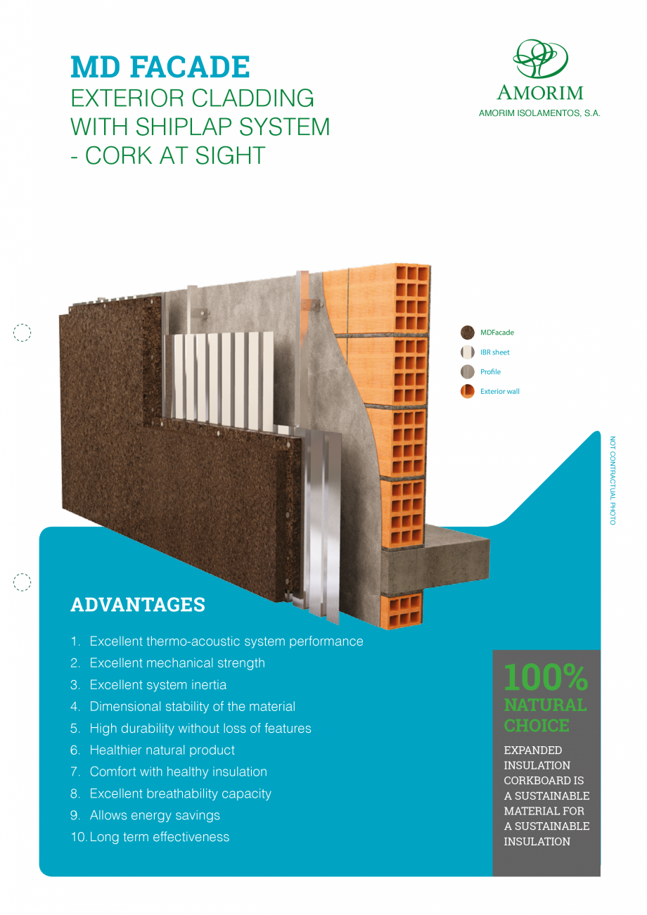 Pagina 1-Placi din pluta expandata - Placari exterioare cu prindere mecanica AMORIM MDFacade Fisa tehnica...