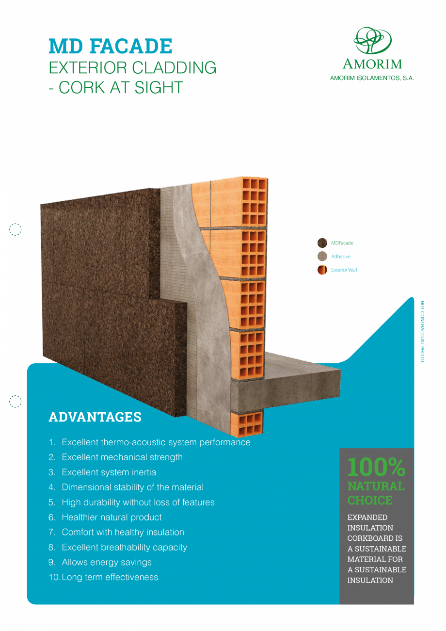 Pagina 1-Placi din pluta expandata - Placare exterioara AMORIM MDFacade Fisa tehnica Engleza MD FACADE
...