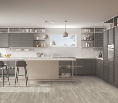 Parchet din pluta Wood Natural XL - Wood Natural Smoke Oak Grey Parchet din pluta