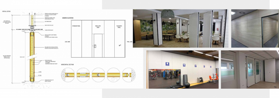 Pagina 9-Pereti mobili  TABIEXPERT Catalog, brosura Engleza PL, veneered, textile, powder-coated,
fireproof, ...