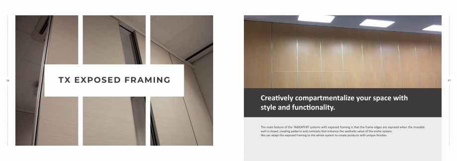 Pagina 14-Pereti mobili  TABIEXPERT Catalog, brosura Engleza le of the main track) /
multidirectional (off the...