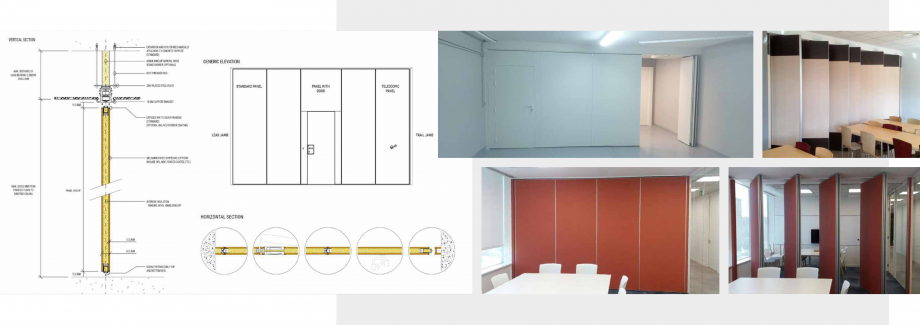 Pagina 16-Pereti mobili  TABIEXPERT Catalog, brosura Engleza luminum
frames for aligning with the walls and...