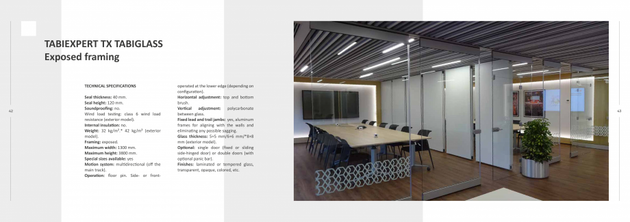 Pagina 22-Pereti mobili  TABIEXPERT Catalog, brosura Engleza  and in any direction within the
free space,...