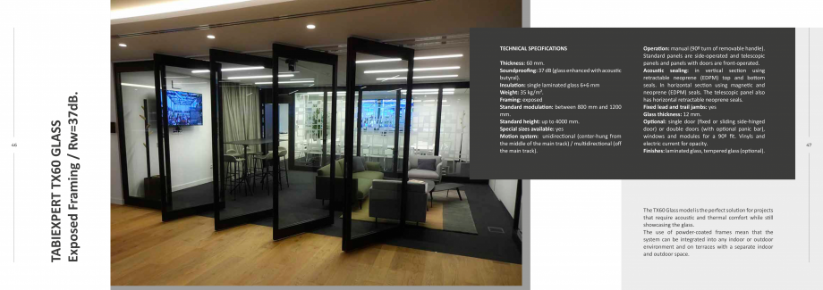 Pagina 24-Pereti mobili  TABIEXPERT Catalog, brosura Engleza 