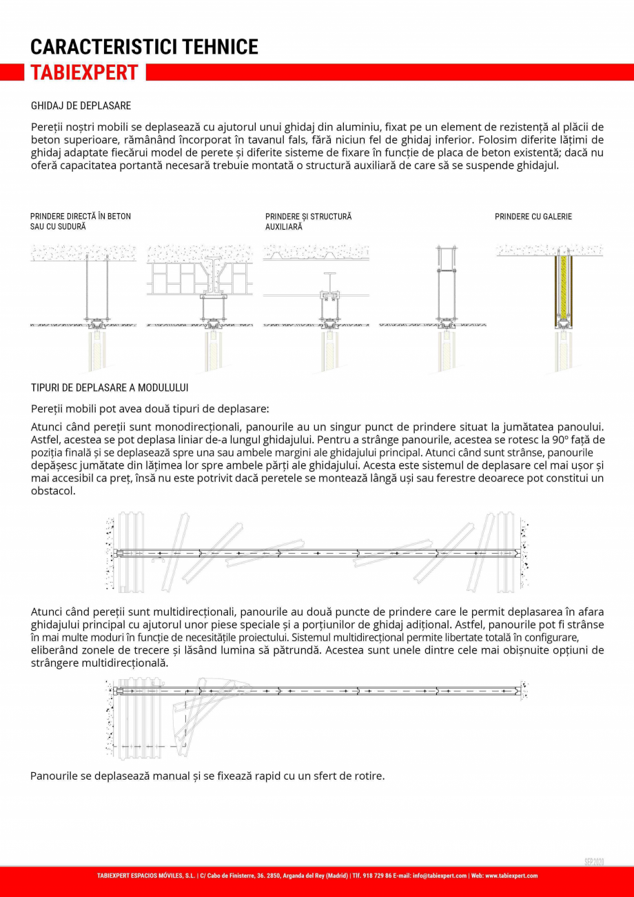 Pagina 5-Pereti mobili fonoizolant TABIEXPERT TX-60 Fisa tehnica Romana 