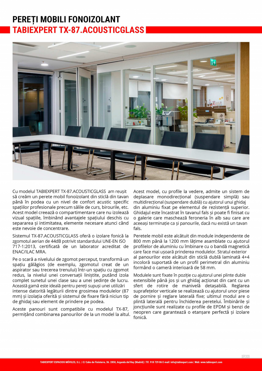 Pagina 1-Pereti mobili fonoizolant TABIEXPERT TX87 - ACOUSTICGLASS Fisa tehnica Romana 