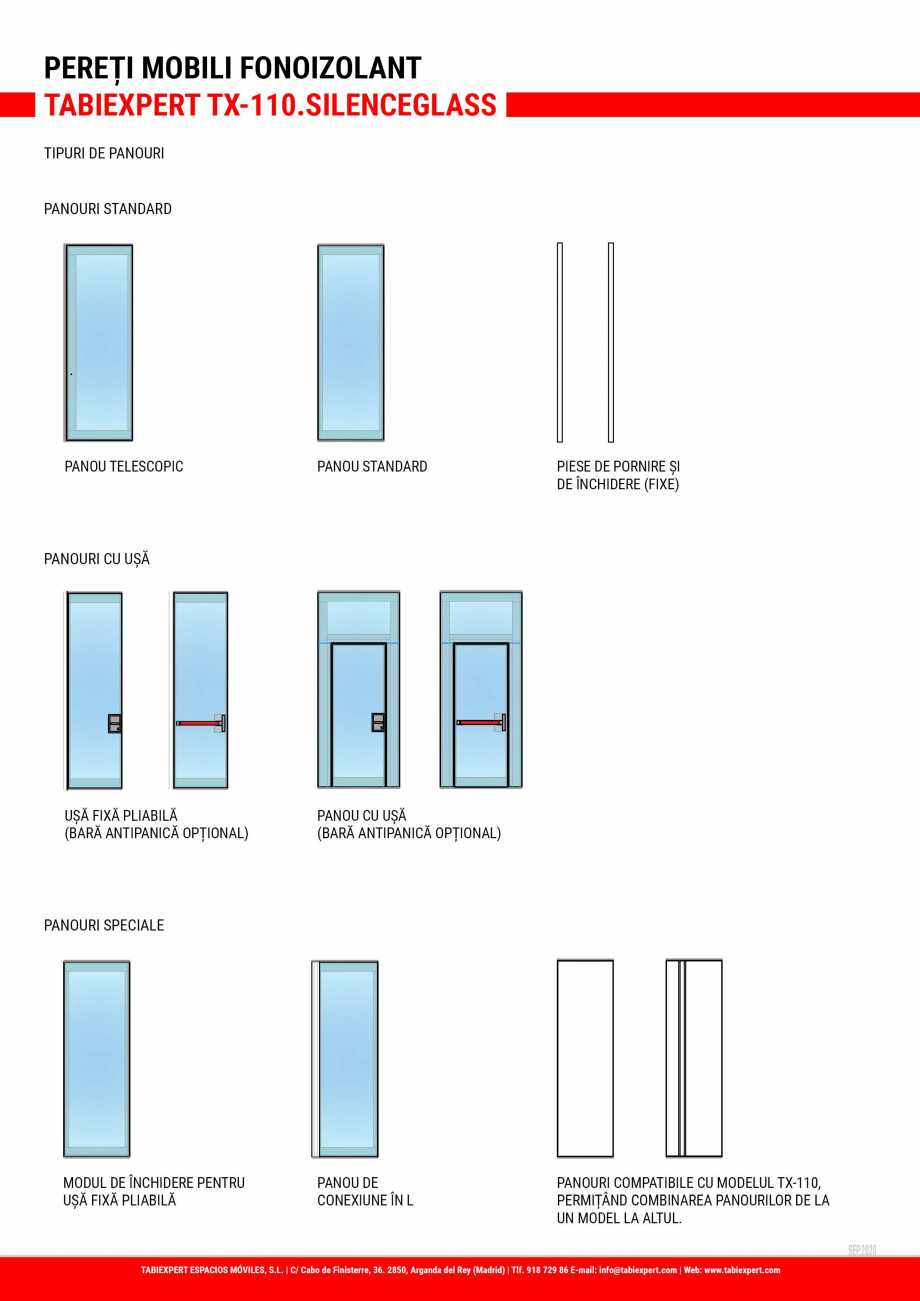 Pagina 3-Pereti mobili fonoizolant TABIEXPERT TX 110 SILENCEGLASS Fisa tehnica Romana 