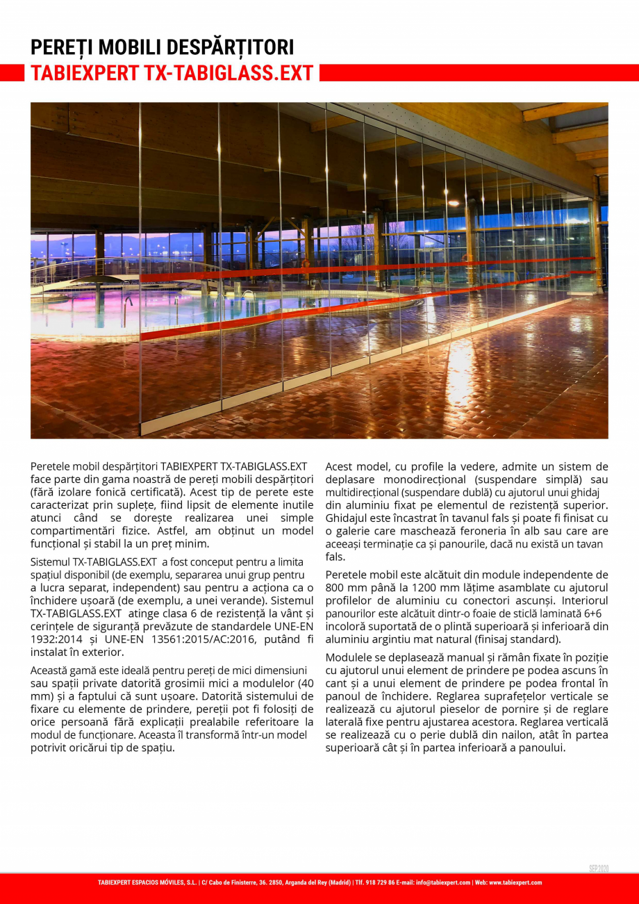 Pagina 1-Pereti mobili despartitori  TABIEXPERT TX-TABIGLASS.EXT  Fisa tehnica Romana 
