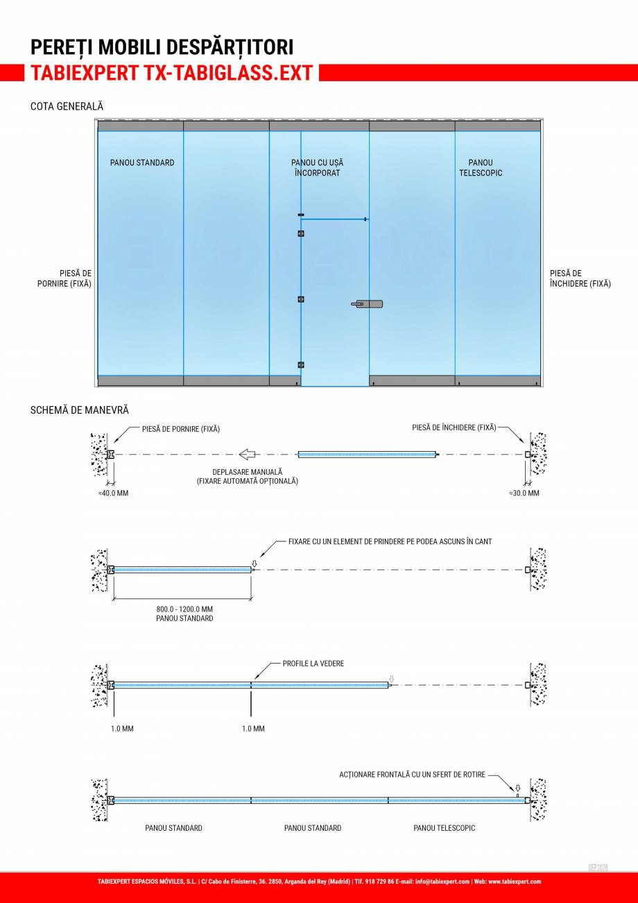 Pagina 2-Pereti mobili despartitori  TABIEXPERT TX-TABIGLASS.EXT  Fisa tehnica Romana 