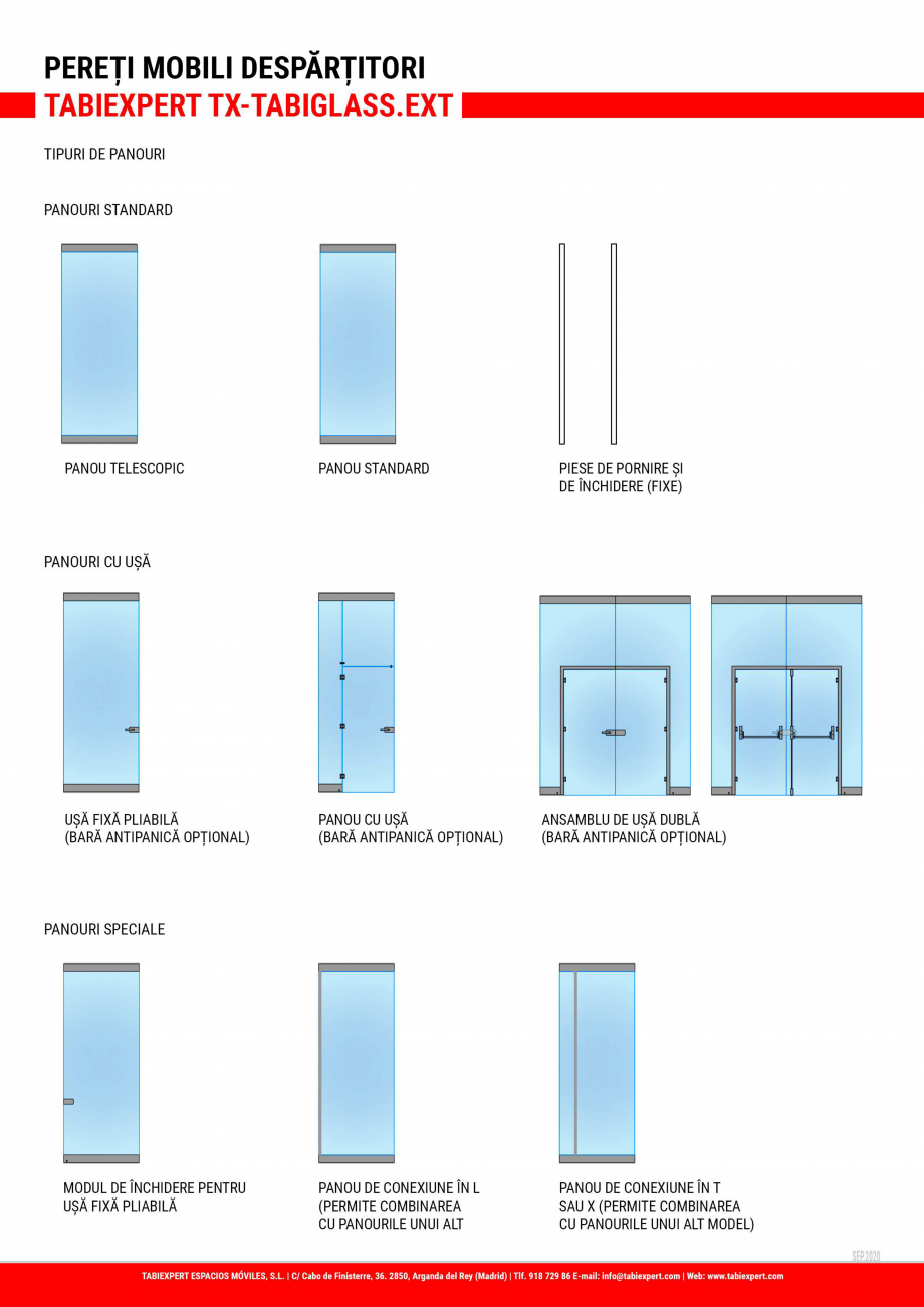 Pagina 3-Pereti mobili despartitori  TABIEXPERT TX-TABIGLASS.EXT  Fisa tehnica Romana 