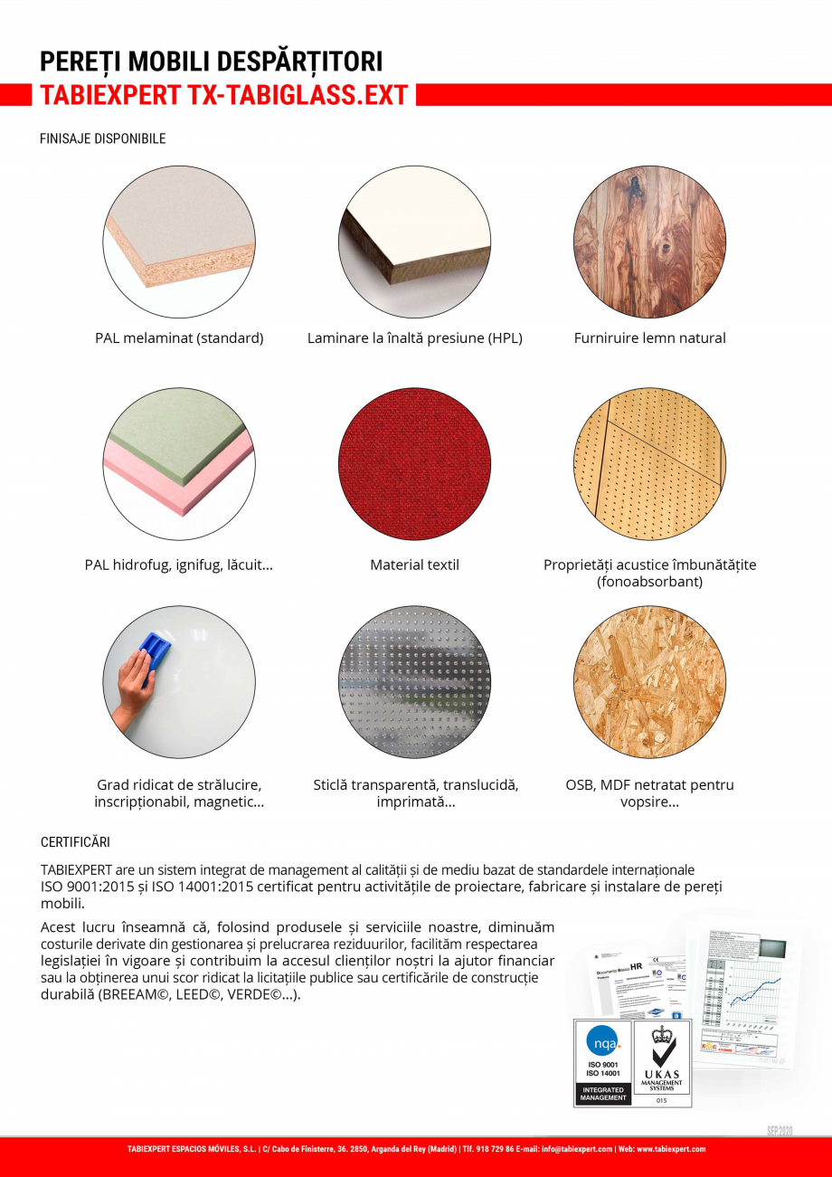 Pagina 8-Pereti mobili despartitori  TABIEXPERT TX-TABIGLASS.EXT  Fisa tehnica Romana 