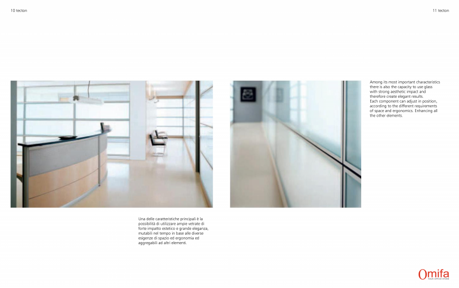 Pagina 6-Perete autoportant de compartimentare din sticla OMIFA TECTON Catalog, brosura Engleza, Italiana...