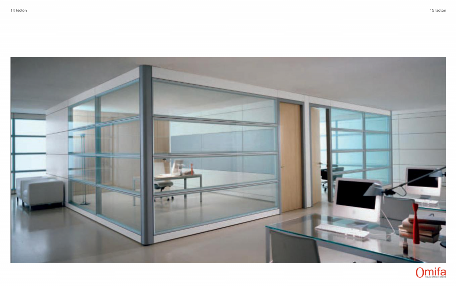 Pagina 8-Perete autoportant de compartimentare din sticla OMIFA TECTON Catalog, brosura Engleza, Italiana the...