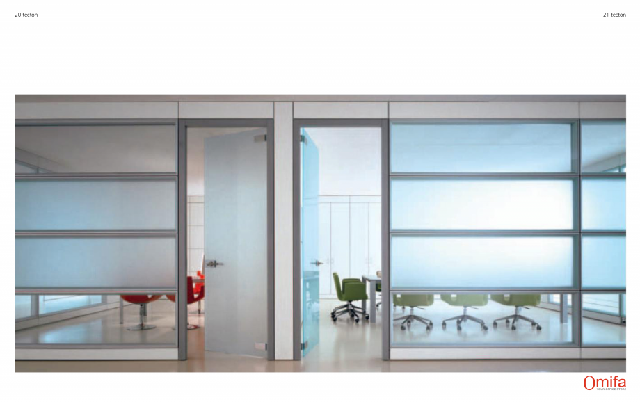 Pagina 11-Perete autoportant de compartimentare din sticla OMIFA TECTON Catalog, brosura Engleza, Italiana 