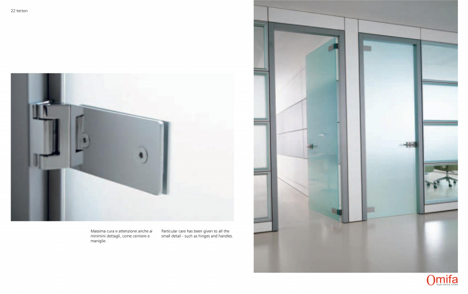 Pagina 12-Perete autoportant de compartimentare din sticla OMIFA TECTON Catalog, brosura Engleza, Italiana 