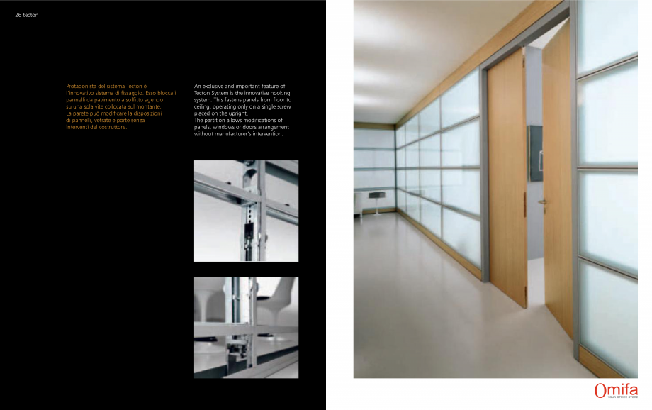 Pagina 14-Perete autoportant de compartimentare din sticla OMIFA TECTON Catalog, brosura Engleza, Italiana 