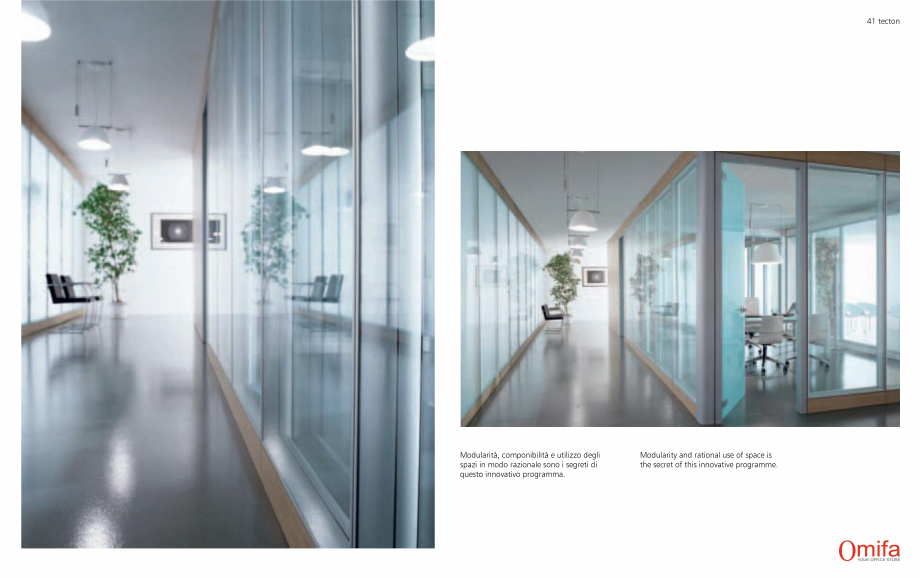 Pagina 21-Perete autoportant de compartimentare din sticla OMIFA TECTON Catalog, brosura Engleza, Italiana 