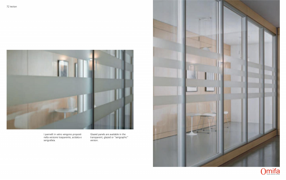 Pagina 37-Perete autoportant de compartimentare din sticla OMIFA TECTON Catalog, brosura Engleza, Italiana 