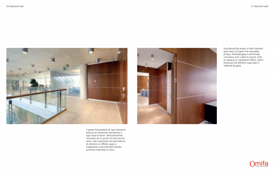 Pagina 11-Pereti modulari de compartimentare din sticla OMIFA DIAMOND WALL Catalog, brosura Engleza, Italiana 