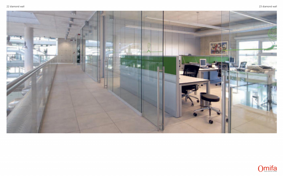 Pagina 12-Pereti modulari de compartimentare din sticla OMIFA DIAMOND WALL Catalog, brosura Engleza, Italiana 