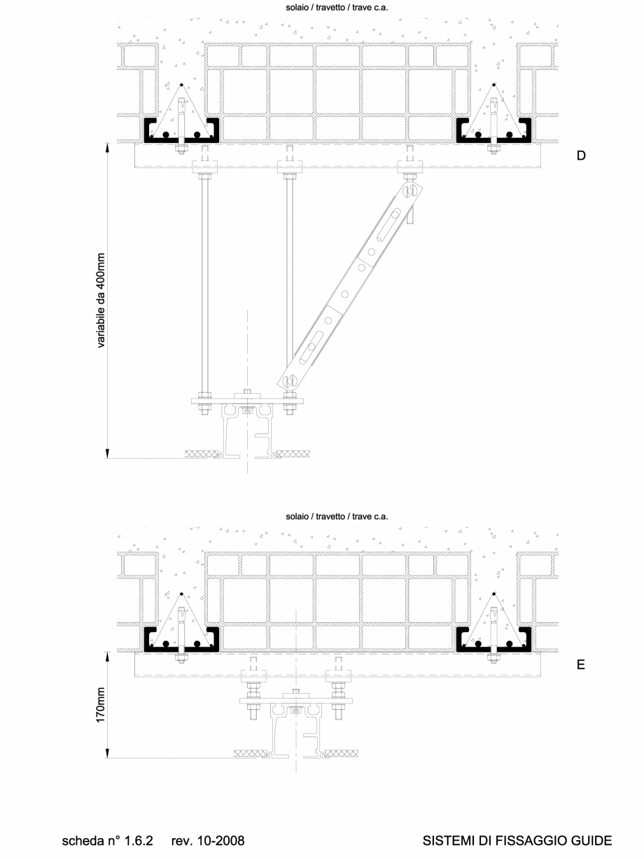 Pagina 1-CAD-DWG 1.2.3 Prindere sina de ghidare pentru partitii amovibile ANAUNIA Detaliu de produs PMI-Maxi 