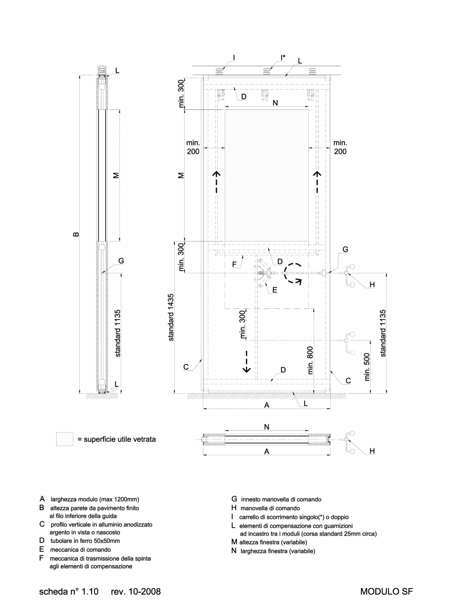 Pagina 1-CAD-DWG 2.2.2 Partitie de tip SF ANAUNIA Detaliu de produs PMI-Maxi 