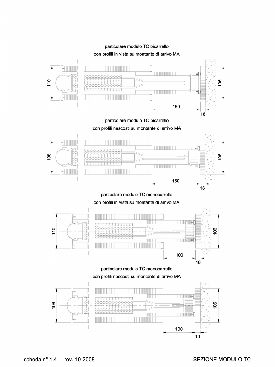 Pagina 1-CAD-DWG 2.3.2 Sectiunie partitie TC ANAUNIA Detaliu de produs PMI-Maxi 