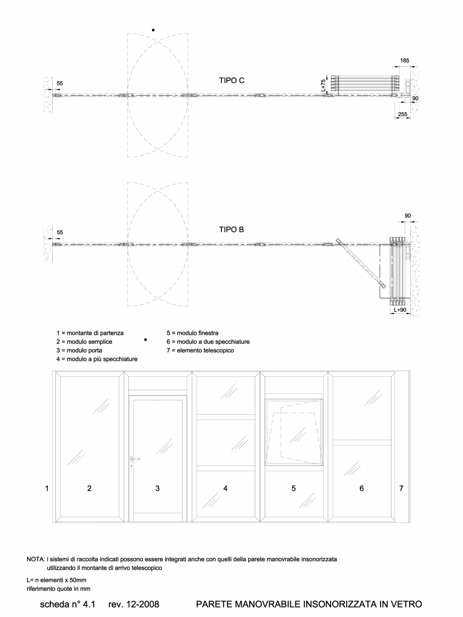 Pagina 1-CAD-DWG 4.2.1 Prezentare sistem pereti amovibili ANAUNIA Detaliu de produs PMIV-GLASS 