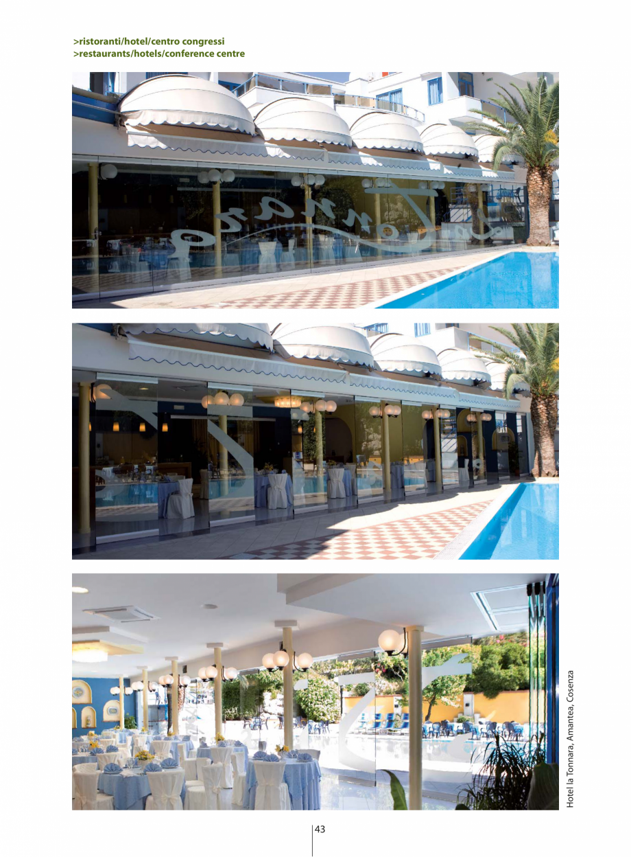 Pagina 4-Partitii amovibile ANAUNIA PMC-Crystal Catalog, brosura Italiana, Engleza s or extra clear),
can be ...