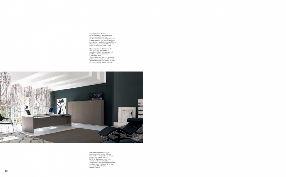 Pagina 6-Mobilier pentru birouri IVM Colectia ATHOS Catalog, brosura Engleza, Franceza, Italiana  (18 mm...