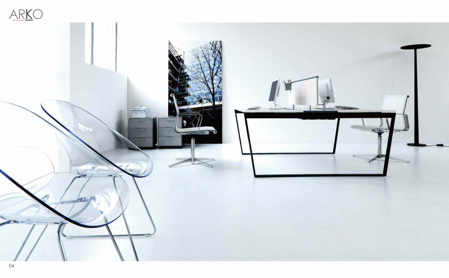 Pagina 4-Mobilier pentru birouri  IVM Colectia ARKO Catalog, brosura Engleza, Franceza, Italiana maggiore...