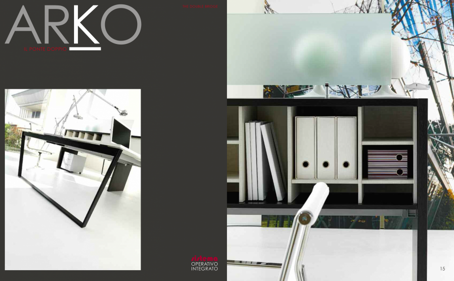 Pagina 9-Mobilier pentru birouri  IVM Colectia ARKO Catalog, brosura Engleza, Franceza, Italiana bili in...