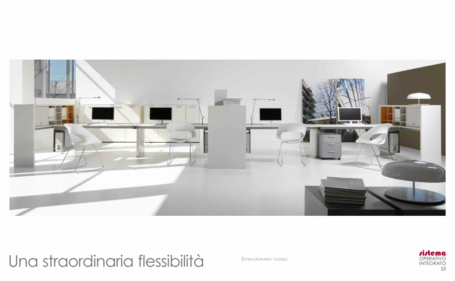Pagina 14-Mobilier pentru birouri  IVM Colectia ARKO Catalog, brosura Engleza, Franceza, Italiana arattere...