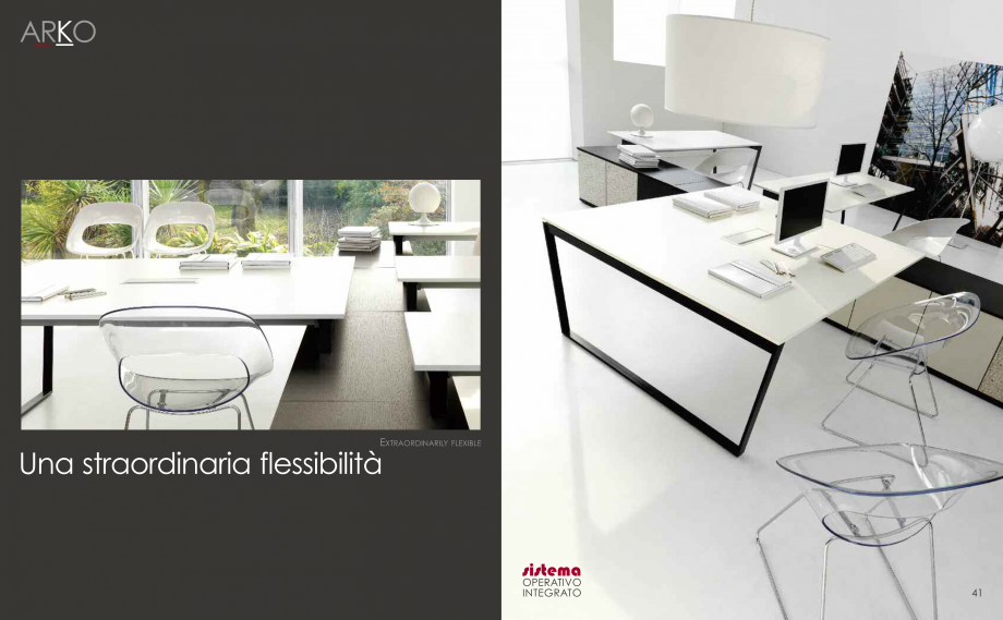 Pagina 22-Mobilier pentru birouri  IVM Colectia ARKO Catalog, brosura Engleza, Franceza, Italiana ICO (nelle...