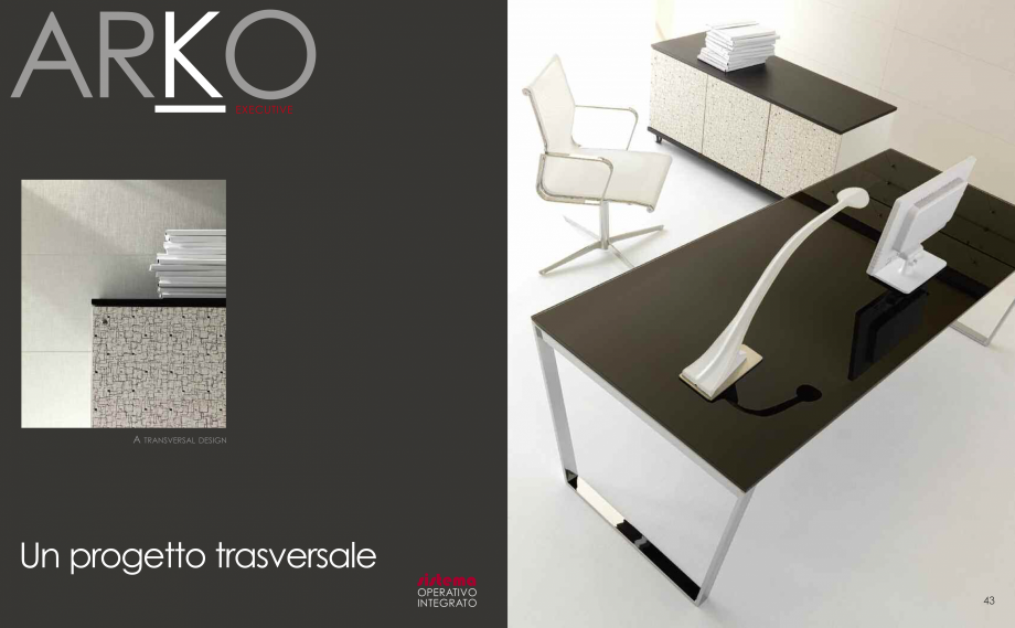 Pagina 23-Mobilier pentru birouri  IVM Colectia ARKO Catalog, brosura Engleza, Franceza, Italiana per gli gli ...