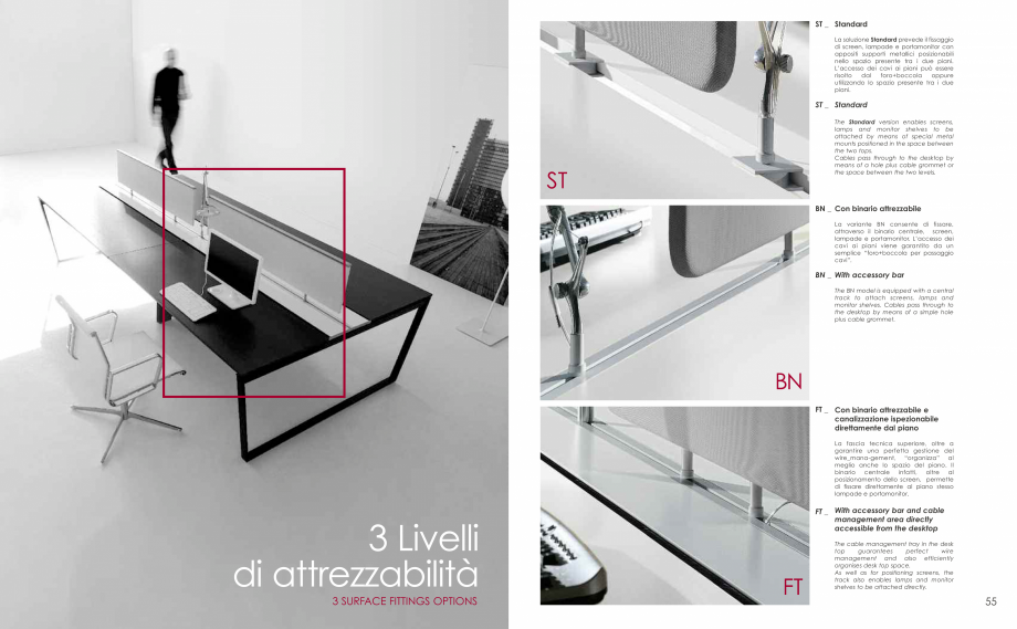 Pagina 29-Mobilier pentru birouri  IVM Colectia ARKO Catalog, brosura Engleza, Franceza, Italiana ia e...