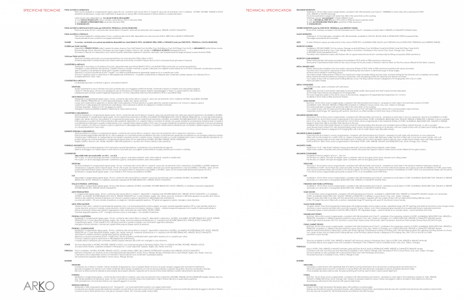 Pagina 33-Mobilier pentru birouri  IVM Colectia ARKO Catalog, brosura Engleza, Franceza, Italiana ALLUMINIO o ...