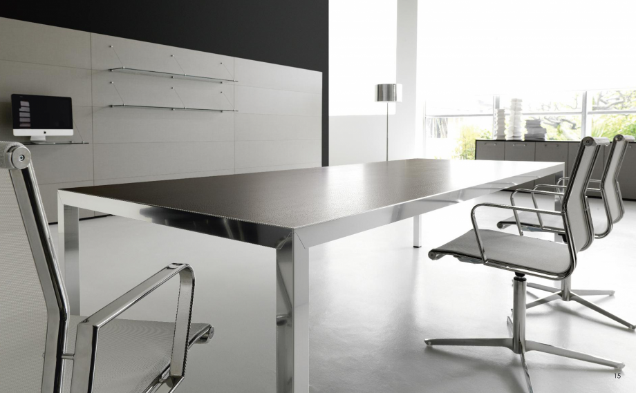 Pagina 9-Mobilier pentru birouri IVM Colectia FLY Catalog, brosura Engleza, Franceza, Italiana realizzata in ...