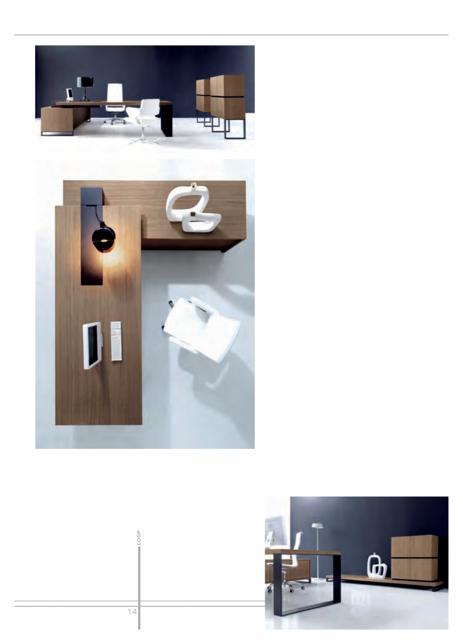 Pagina 8 - Mobilier pentru birouri  IVM Colectia LOOP Catalog, brosura Engleza, Franceza, Italiana e...