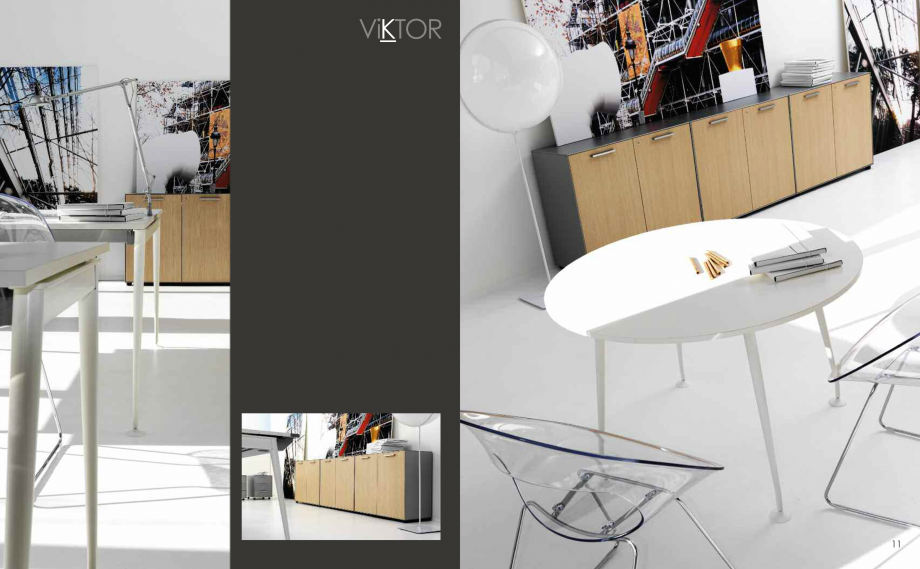 Pagina 7-Mobilier pentru birouri IVM Colectia VIKTOR Catalog, brosura Engleza, Italiana S forte spessore su i...